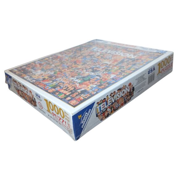 White Mountain “Television History” 1000-Piece Puzzle – Factory Sealed - Picture 2 of 2